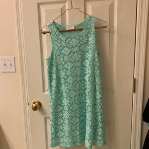 Mint green dress